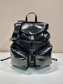 PRADA Backpacks Bags Calfskin Leather (Black) 38x45x18 I80202608080957