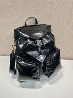 Alternative view of PRADA Backpacks Bags Calfskin Leather (Black) 38x45x18 I80202608080957