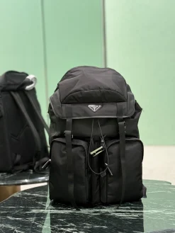 PRADA Backpacks Bags Nylon (Black) 32X52X19CM G20202608081743