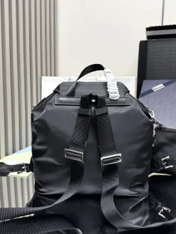 Alternative view of PRADA Backpacks Bags Nylon Saffiano Leather (Black) 30X32X15 CM D20202608081555
