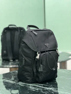 Alternative view of PRADA Backpacks Bags Parachute Fabric (Black) 27x45x17 CM E80202608081764