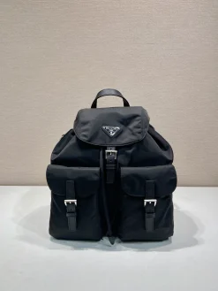 Alternative view of PRADA Backpacks Bags Re-Nylon (Black) 34x39x15cm E20202608081195