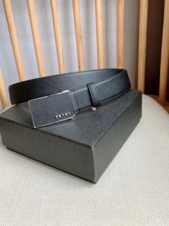 PRADA Belts Saffiano Leather 3.5cm Width A80202608050514