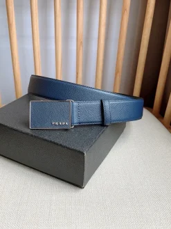 PRADA Belts Saffiano Leather 3.5cm Width A80202608050516