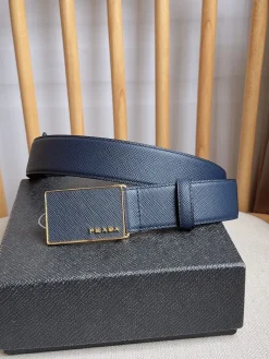 PRADA Belts Saffiano Leather 3.5cm Width A80202608050517