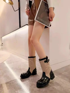 Alternative view of PRADA Boots Split Leather & Fabric EU35-41 B80202608033047