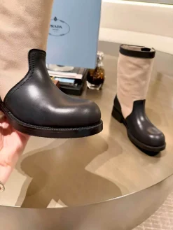 Alternative view of PRADA Boots Split Leather Fabric EU35-41 B80202608033050