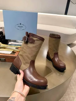 PRADA Boots Split Leather & Fabric EU35-41 B80202608033052