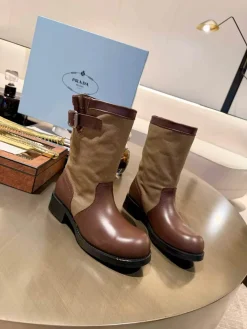 Alternative view of PRADA Boots Split Leather & Fabric EU35-41 B80202608033052
