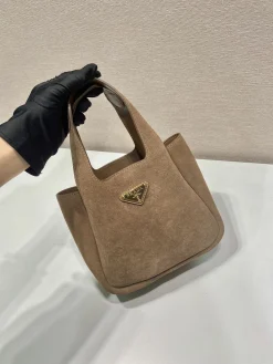 Alternative view of PRADA Bucket Bags Matte Leather (Brown-Gold) 18X16X10CM D80202608081091