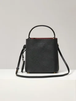 Alternative view of PRADA Bucket Bags Saffiano Leather (Black-Gold) 22X23X13CM G70202608081097