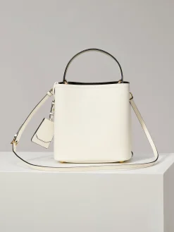 Alternative view of PRADA Bucket Bags Saffiano Leather (White-Gold) 22X23X13CM G70202608081098