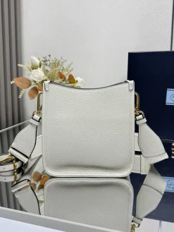 Alternative view of PRADA Crossbody Bags Calfskin Leather (White-Gold) 20X19X6CM F50202608081568