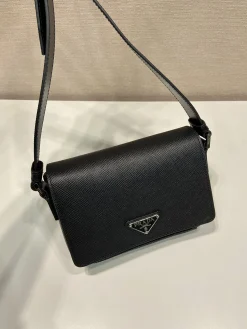 Alternative view of PRADA Crossbody Bags Saffiano Leather (Black) ONE SIZE E50202608080994
