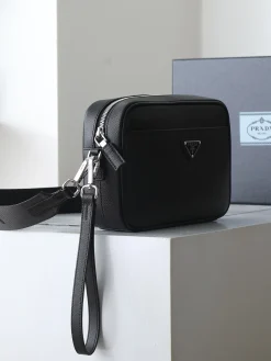 Alternative view of PRADA Crossbody Bags Saffiano Leather (Black-Silver) E40202608080255