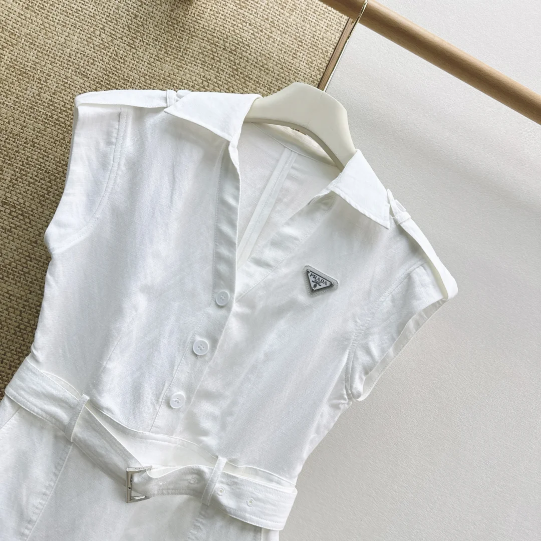 PRADA Dresses Linen S M L C25202608042721 - Image 3