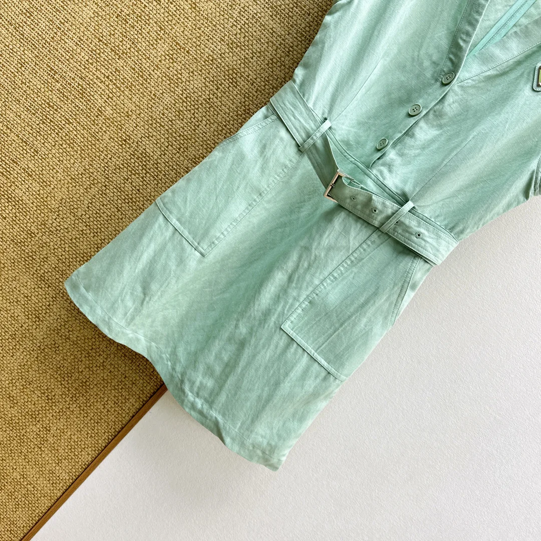 PRADA Dresses Linen S-M-L C25202608042722 - Image 6