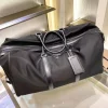 PRADA Duffles Bags Nylon Saffiano Leather (Black-Silver) 55X33X27CM D60202608081052