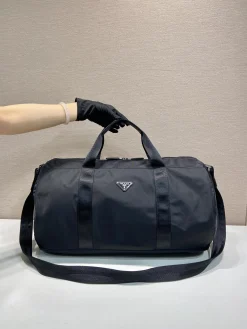 PRADA Duffles Bags Parachute Fabric (Black) 49X29X26CM E20202608081165