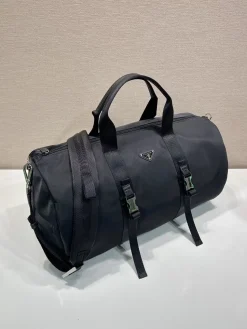 Alternative view of PRADA Duffles Bags Parachute Fabric (Black-Silver) 50X27X27CM E00202608081161