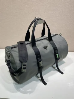 Alternative view of PRADA Duffles Bags Parachute Fabric (Grey-Black) 50X27X27CM E00202608081162