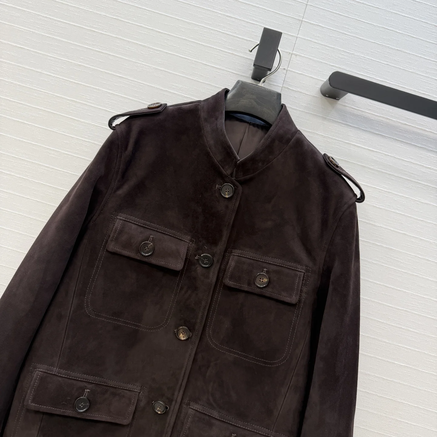 PRADA Jackets Lambskin Suede 38 F4202608041687 - Image 2