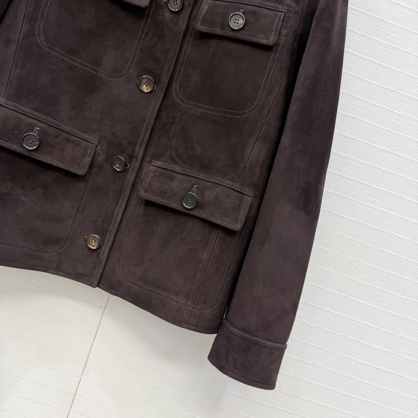 PRADA Jackets Lambskin Suede 38 F4202608041687 - Image 5
