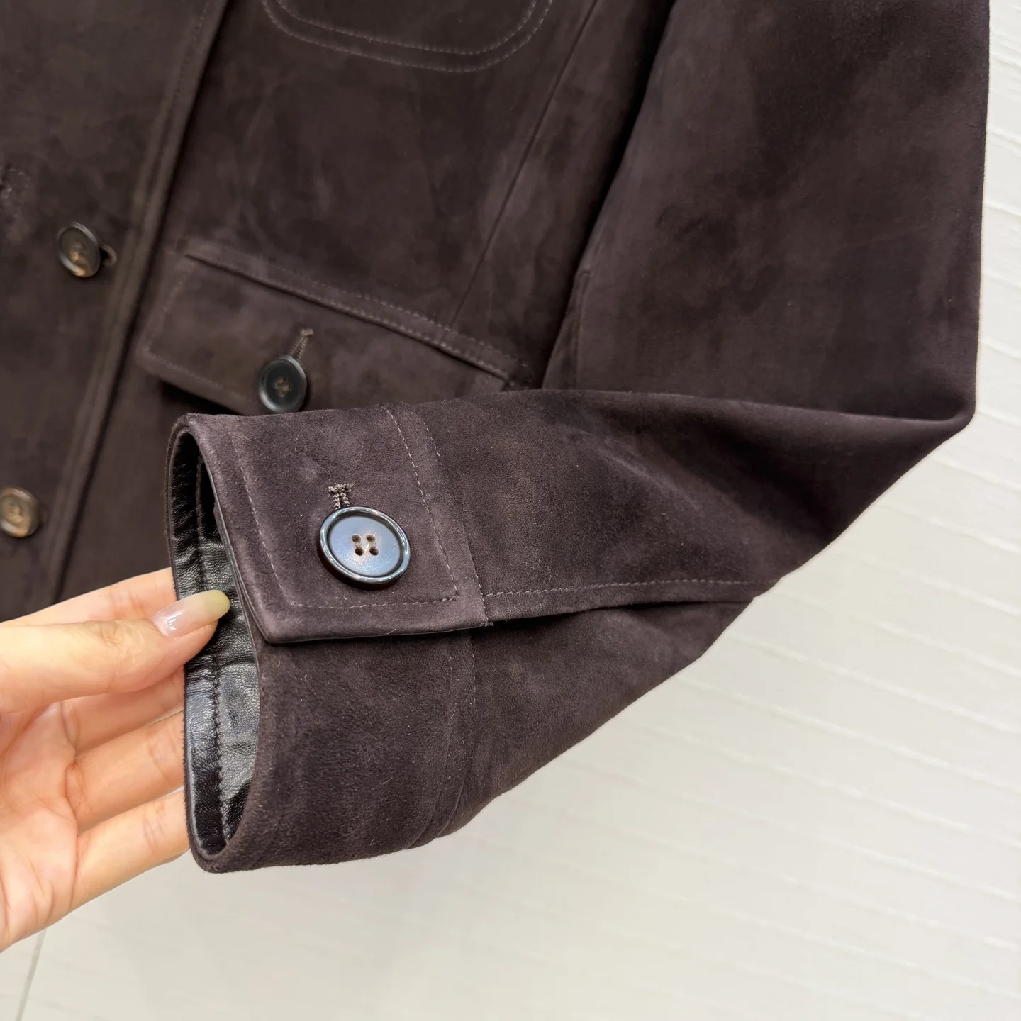 PRADA Jackets Lambskin Suede 38 F4202608041687 - Image 6