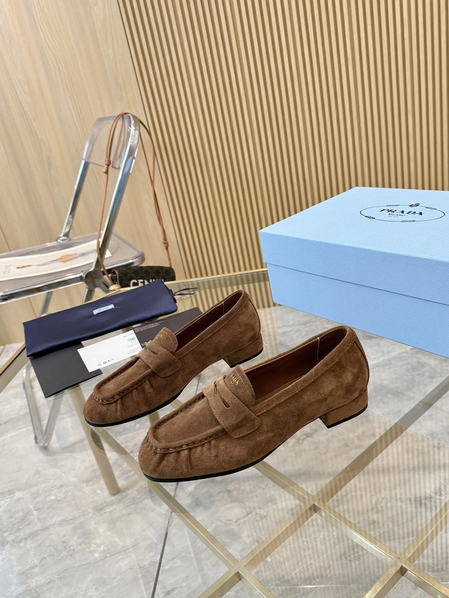 PRADA Loafers Leather EU35-42 B40202608031080