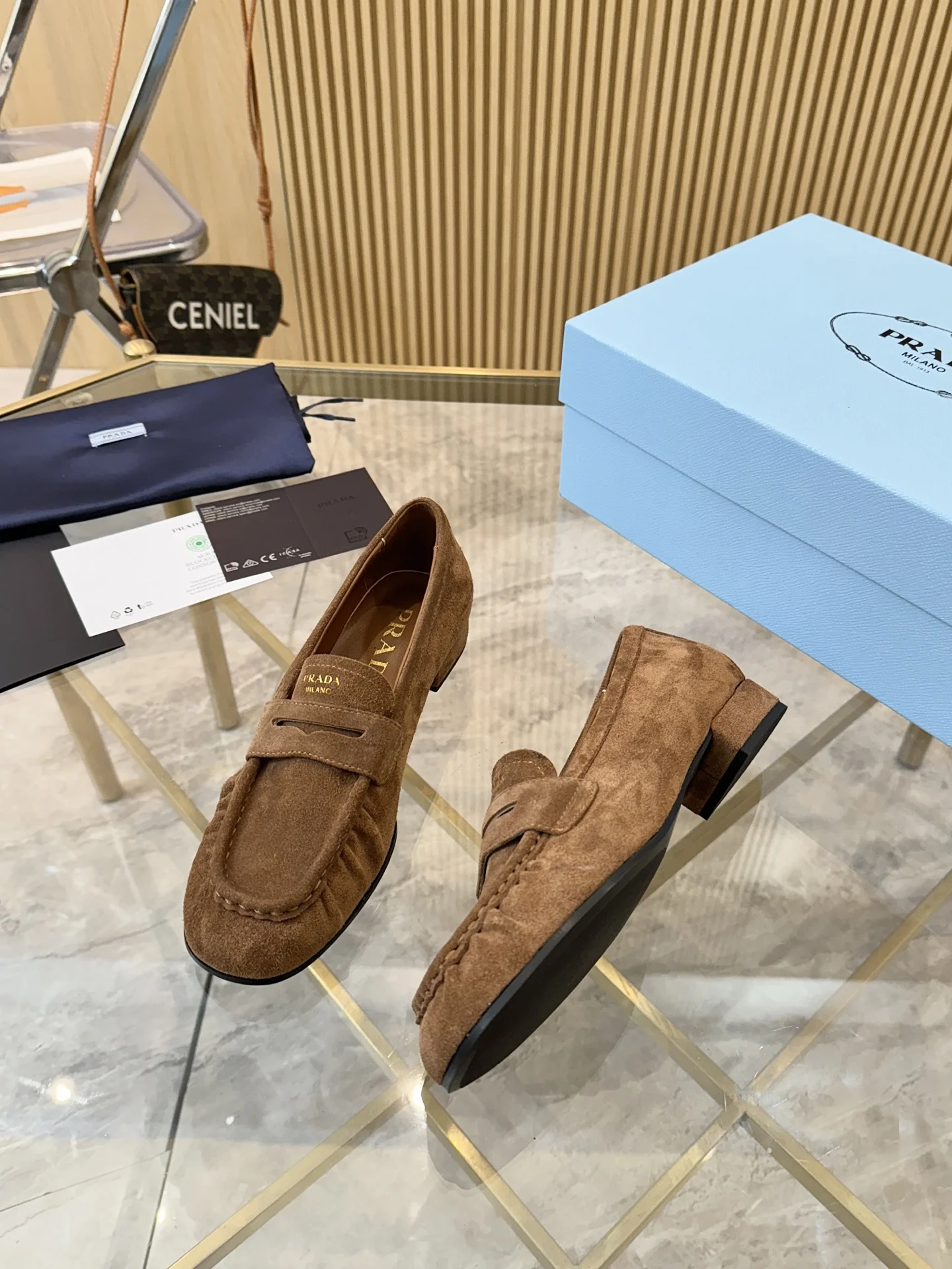 PRADA Loafers Leather EU35-42 B40202608031080 - Image 3
