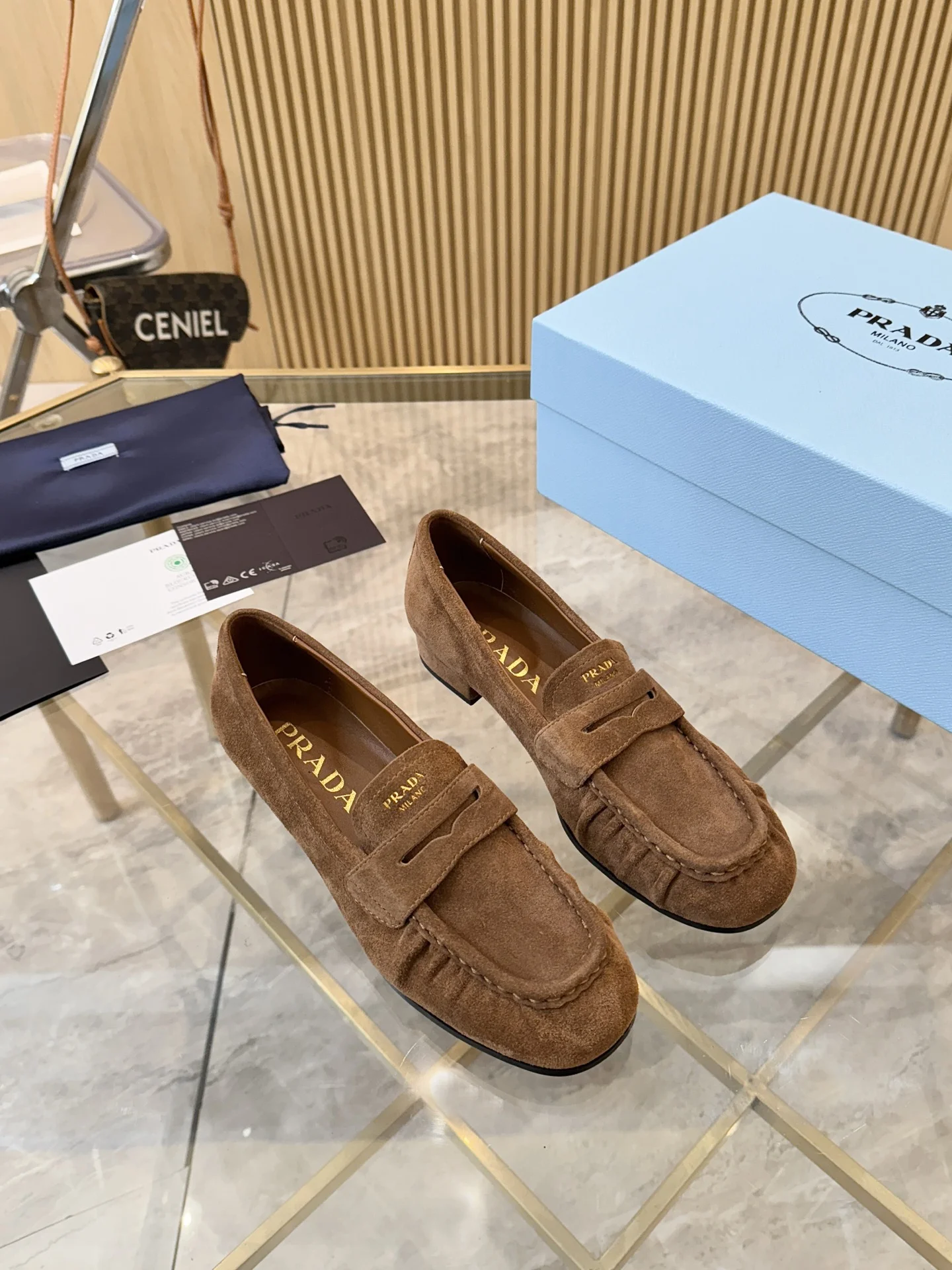 PRADA Loafers Leather EU35-42 B40202608031080 - Image 4