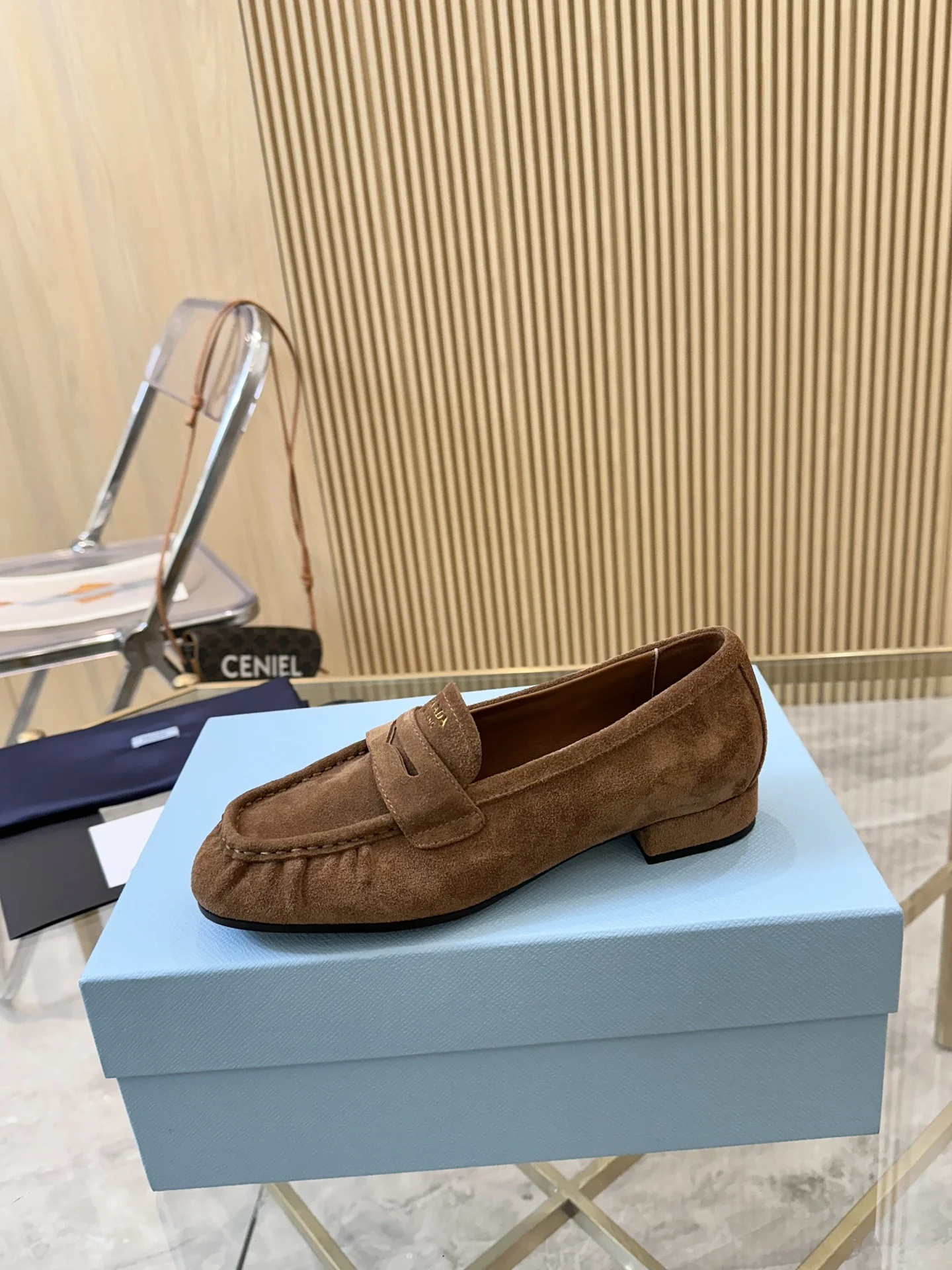 PRADA Loafers Leather EU35-42 B40202608031080 - Image 5