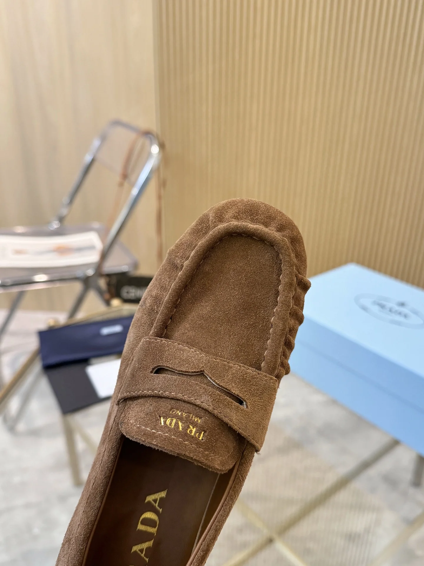 PRADA Loafers Leather EU35-42 B40202608031080 - Image 6