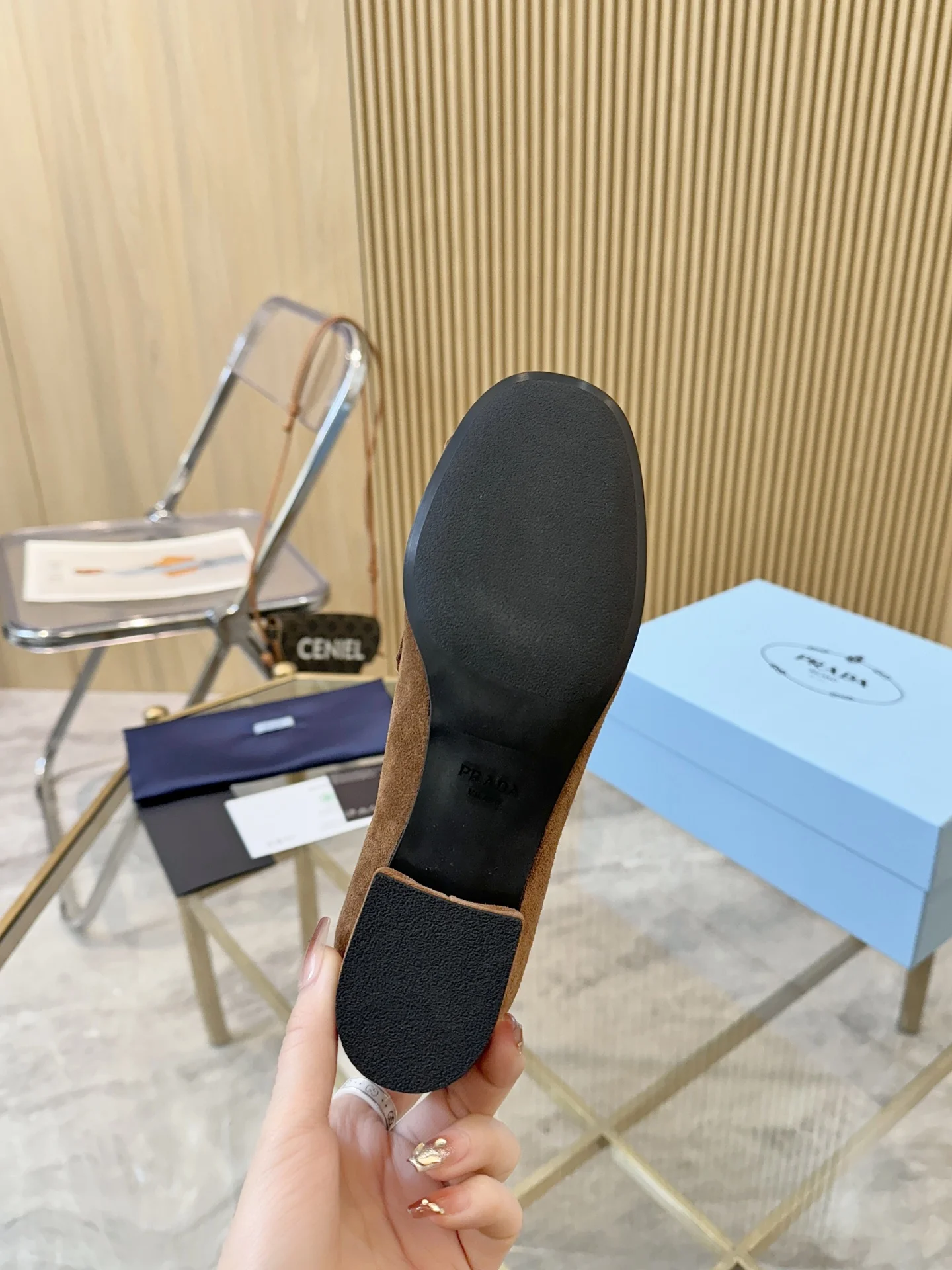 PRADA Loafers Leather EU35-42 B40202608031080 - Image 9