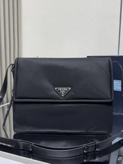 PRADA Messenger Bags Re-Nylon Nylon (Black) 36X28X14CM E60202608080917