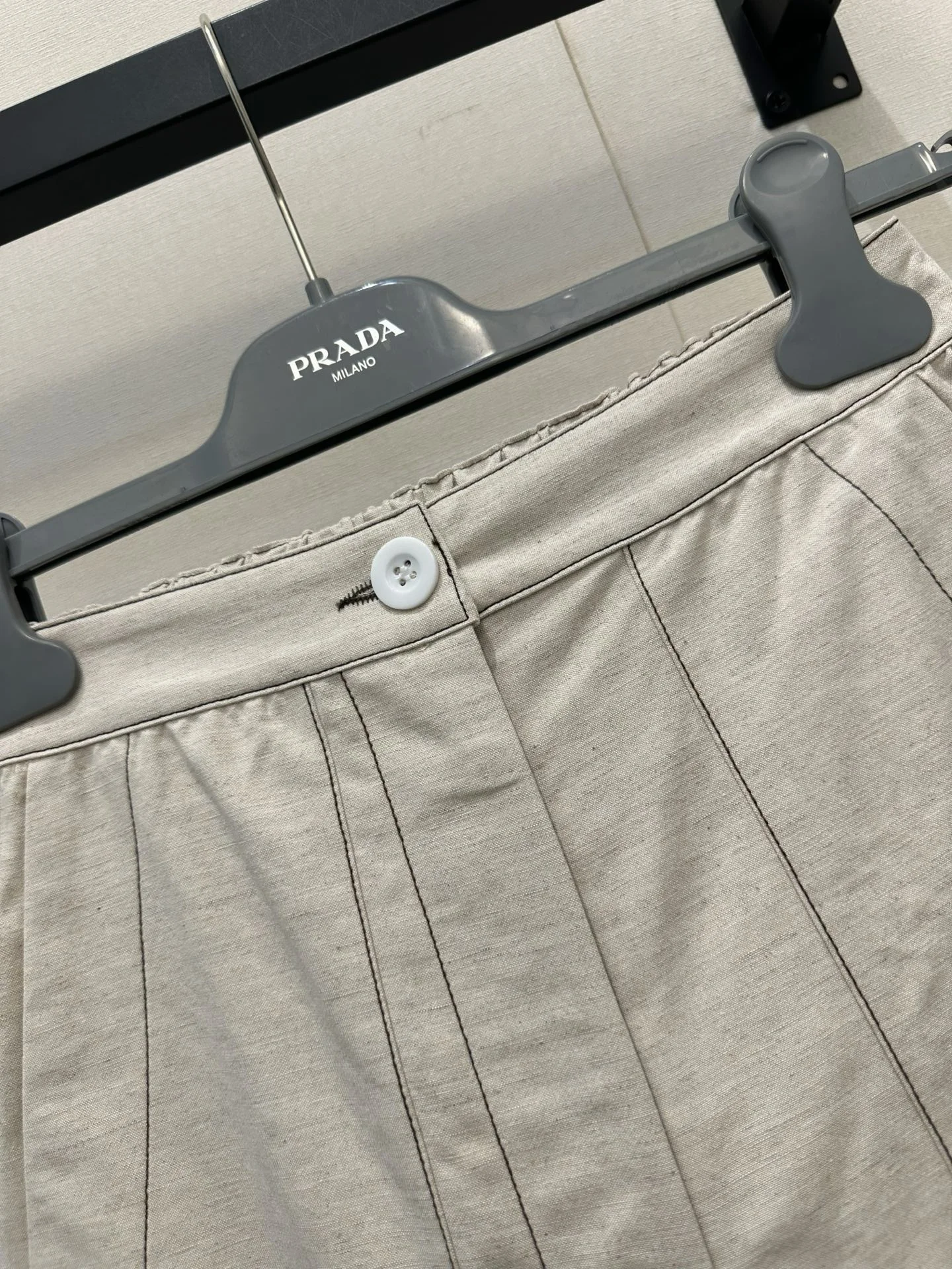 PRADA Shorts Linen Cotton Blend S M L B15202608041537 - Image 4