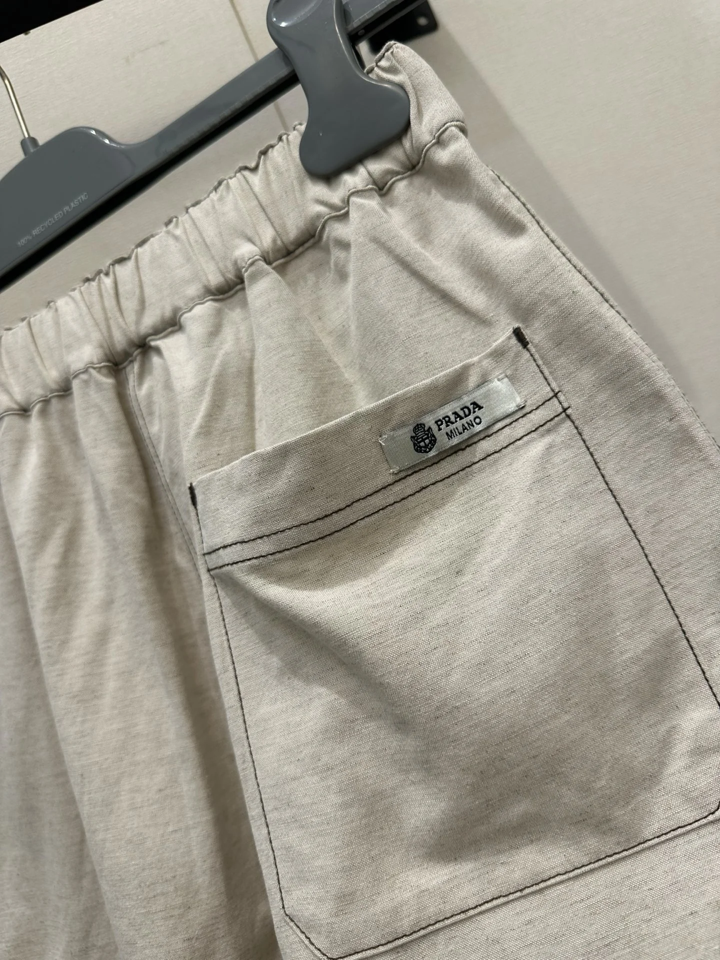 PRADA Shorts Linen Cotton Blend S M L B15202608041537 - Image 8