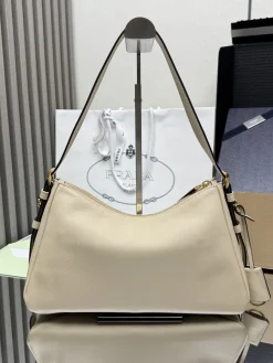 Alternative view of PRADA Shoulder Bags Calf Leather (Beige-Gold) 31X18X10CM F60202608081509