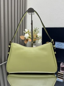 Alternative view of PRADA Shoulder Bags Calf Leather (Green-Gold) 31X18X10CM F60202608081517