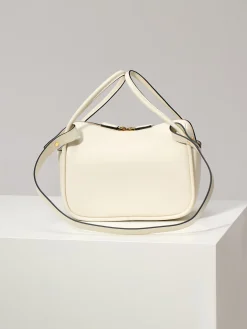 Alternative view of PRADA Shoulder Bags Calf Leather (White-Gold) 25X18X10CM E90202608081082