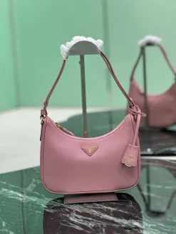 PRADA Shoulder Bags Cross-grain Leather (Pink-Gold) 22X18X6CM D80202608081961