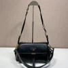 PRADA Shoulder Bags Lamb Leather (Black-Gold) 30x14x10 CM E80202608081022