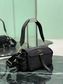 Alternative view of PRADA Shoulder Bags Lambskin (Black-Gold) 30X14X10CM F00202608081729
