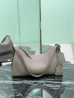PRADA Shoulder Bags Leather (Gray) 36X20X11 CM F20202608081230