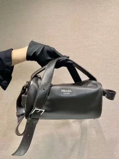 PRADA Shoulder Bags Nappa Leather (Black) 24X11X11CM D50202608081177