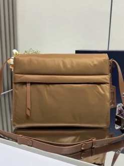 Alternative view of PRADA Shoulder Bags Re-Nylon (Brown-Gold) 36X28X14CM E60202608080920