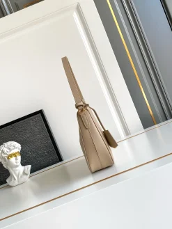 Alternative view of PRADA Shoulder Bags Saffiano Leather (Beige-Gold) 22X18X6CM D50202608080251