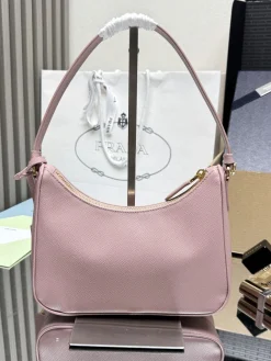 Alternative view of PRADA Shoulder Bags Saffiano Leather (Pink-Gold) 22X18X6 CM E00202608081535