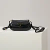 PRADA Shoulder Bags Shiny Leather (Black-Gold) 24X11X4CM F00202608080923