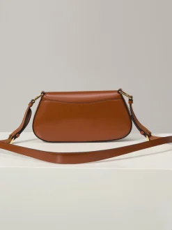 Alternative view of PRADA Shoulder Bags Shiny Leather (Brown-Gold) 24x11x4 CM F00202608080922
